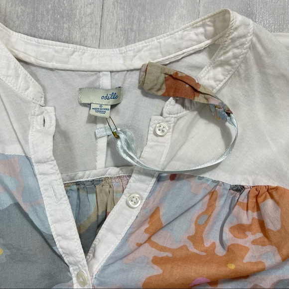 Odillé Anthropologie Raglan Sleeve Foliage Print Top - Picture 12 of 12